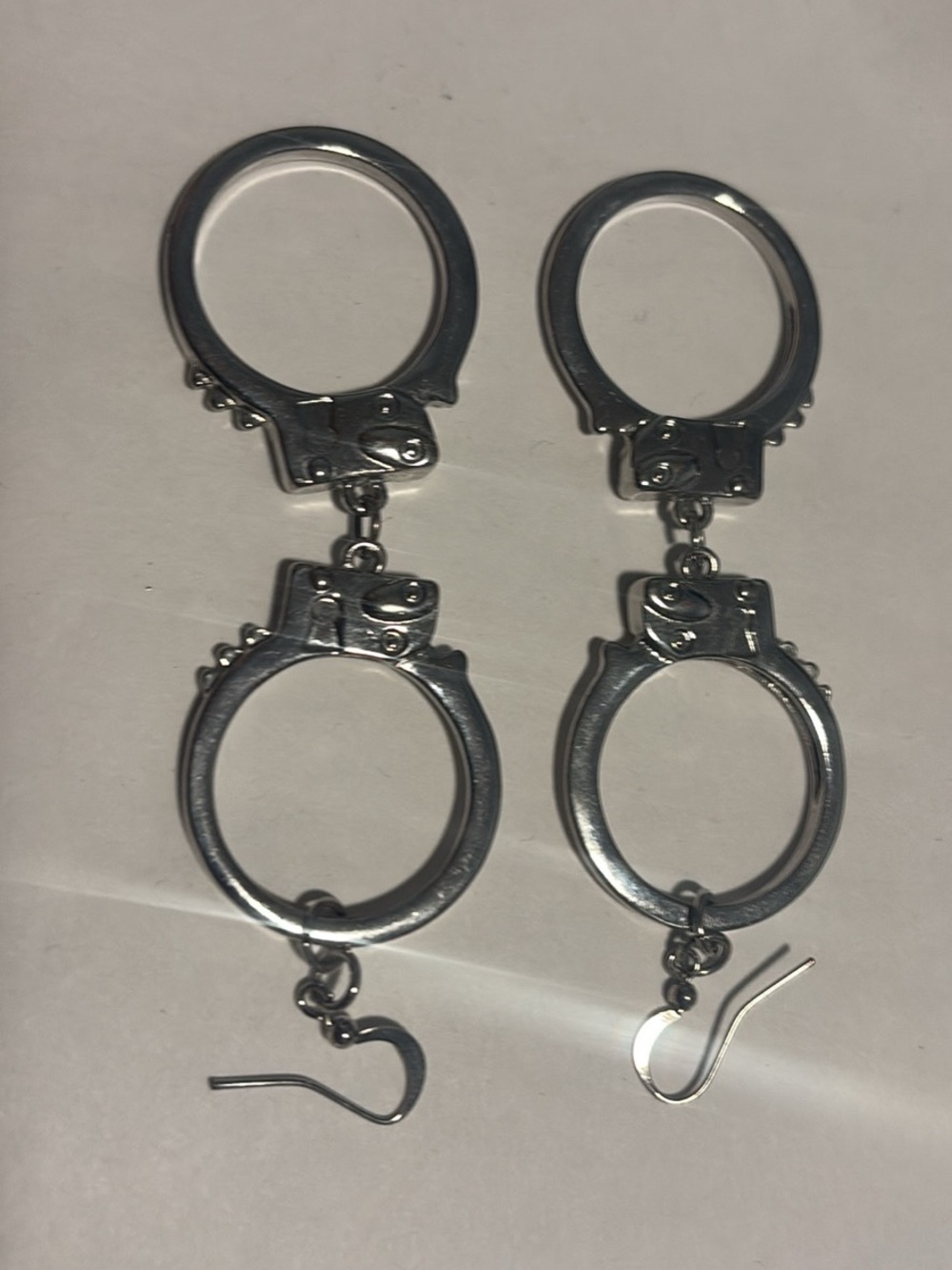 Silver Handcuff Dangle Earrings - Women Accessories